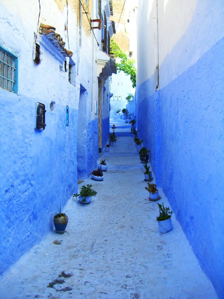 chefchaouen, morocco, blue, alley, arabic, village, blue houses, north africa, passage, path, chefchaouen, chefchaouen, chefchaouen, chefchaouen, chefchaouen